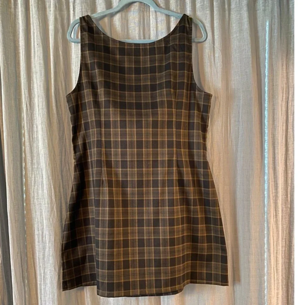 Miaou Plaid Ginger Dress NWT - Picture 3 of 6